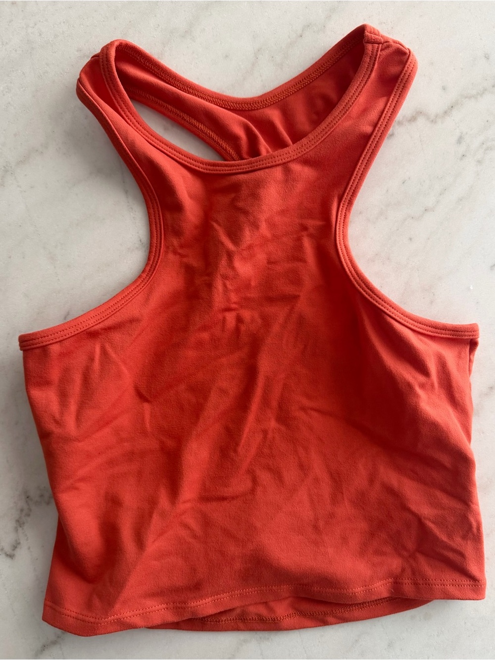 Bombshell Sportswear Orange/Coral Color Cropped Tank